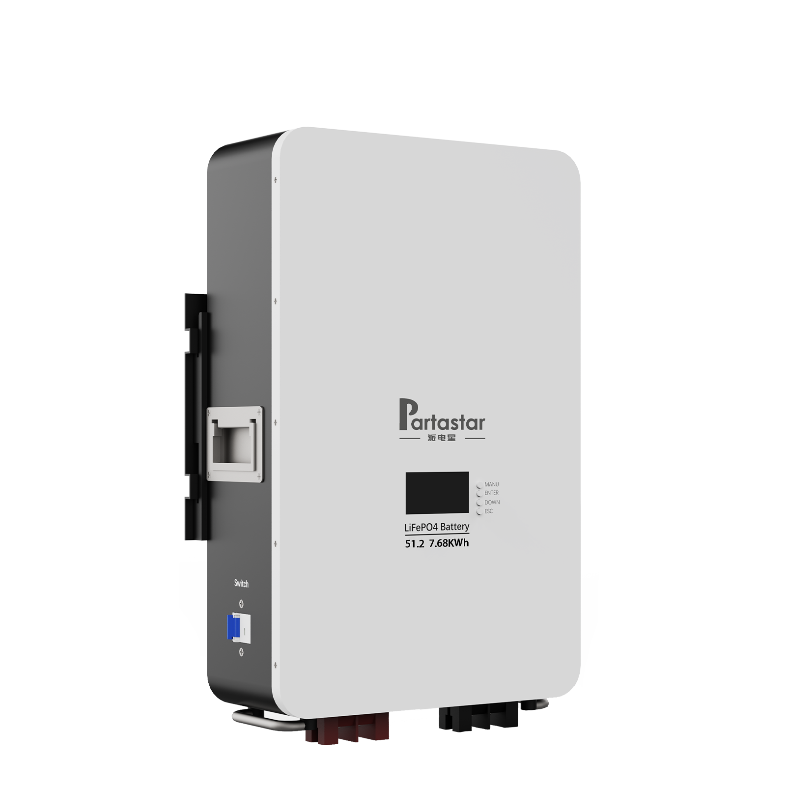 51.2V 150Ah 7.68度壁挂式储能电池组